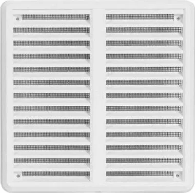 Obrázok produktu pre Mriežka vetracia - krytka staviteľná so sieťovinou VM, 175 x 175 mm KS, biela 0309