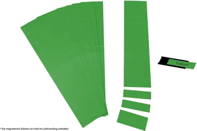 Produktbild von Einsteckkarten für 34mm Einsteckschiene 40x32mm moos VE=90 Stück