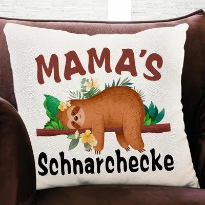 Obrázok produktu pre QZOSZ darčeková obliečka na vankúš 45x45 matka, deň matiek, mamičkin chrápajúci kútik