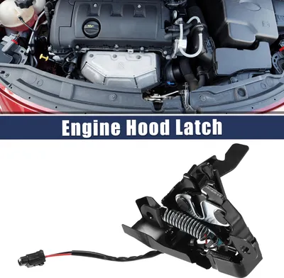 Image de Voiture Capot Loquet Serrure Assemblage pour Toyota Camry - 1 pcs Noir