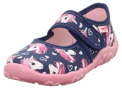 Produktbild von Superfit Mädchen Bonny Hausschuhe, Dunkelblau 8090, 27 EU