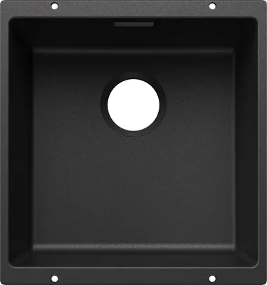 Imagen del producto de BLANCO SUBLINE 400-U para componentes de color. Fregadero empotrado SILGRANIT, color antracita, a partir de 50 cm, sin sistema de control de desagüe - incluye 5 años de garantía
