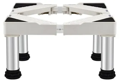 Image de Support réglable pour lave-linge et réfrigérateurs, de 50 à 75 cm, en acier inoxydable