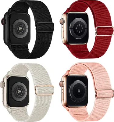Produktbild von Armband für Apple Watch SE Ultra 2/1 38-42 mm Verstellbar 115-240 mm 4 Stück