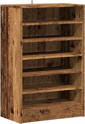 Obrázok produktu pre vidaXL Skriňa na topánky vzhľad starého dreva 60x35x92 cm materiál na báze dreva