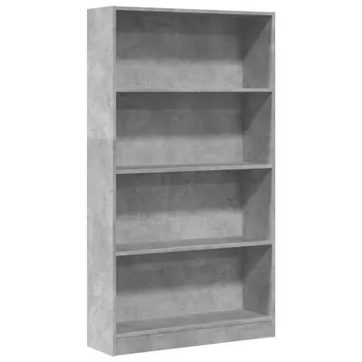 Obrázek produktu pro vidaXL Knihovna betonová šedá 80x24x143 cm materiál na bázi dřeva