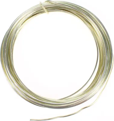 Produktbild von 12m Aluminiumdraht Ø 2mm Aludraht Basteldraht Dekodraht Schmuckdraht champagner