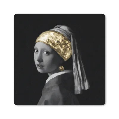 Produktbild von MuchoWow® Mauspad Mousepad Mädchen mit Perlenohrring - Vermeer - Kunst 20x20 cm - Mousepads - Maus Mat - Pad - Mausunterlage - Desk Mat - Bureauartikeln