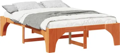 Obrázok produktu pre Rám postele Hnedá 160 x 200 cm Masívne borovicové drevo