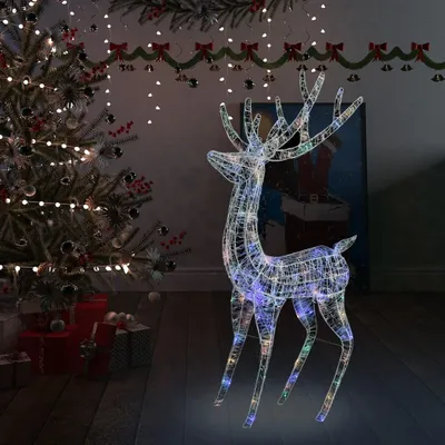 Obrázok produktu pre The Living Store LED sob XXL Akrylová vianočná dekorácia 250 LED 180 cm Viacfarebné