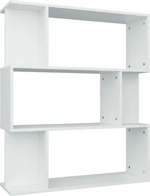 Zdjęcie produktu dla Regał na książki, biały, 80x24x96 cm, materiał drewnopochodny