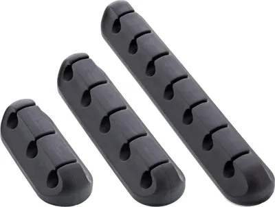 Produktbild von InLine® Kabelmanager-Set, 3-, 5-, 7-fach, selbstklebend, schwarz