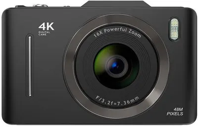 Produktbild von Digitalkamera mit 64 GB Speicherkarte – 48 Megapixel Auflösung – 16-fach Zoom – Silber