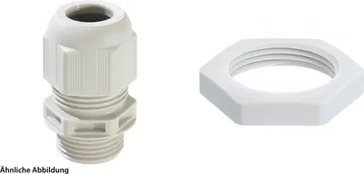 Produktbild von WISKA Verschraubung niedrige Temperatur mit Gegenmutter M25x1,5 lang Polyamid (PA) Gewindelänge 15,0mm - 1 Stück