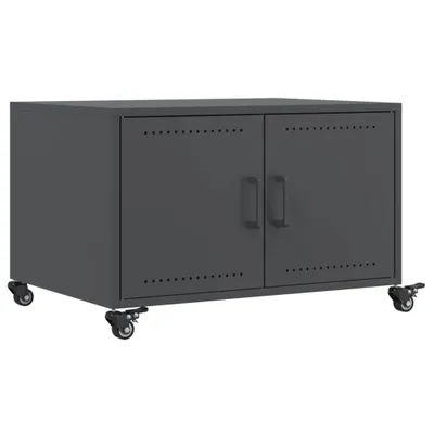 Image de Table basse anthracite 68x50x43,5 cm acier