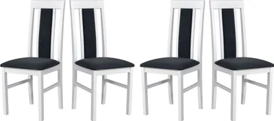 Image de Chaise de salle à manger - Set 4x Nilo 2, blanc,Hygge 96