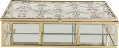 Produktbild von Clayre & Eef Schmuckkästchen 20x16x5 cm Transparant Glas