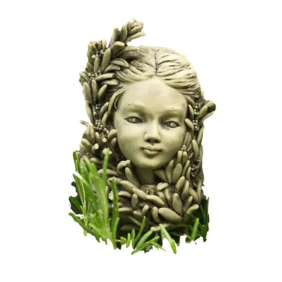 Immagine prodotto di Fiorellino: testa di rosmarino da appendere, perfetta per il giardino o per interni, in resina di alta qualità. Nuova. Figurina per la decorazione del giardino 11-90070