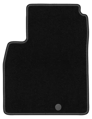 Obrázok produktu pre Velúrový koberec vodiča pre: Nissan Micra K13 2010-2016 (hatchback) – 1 ks, čierny, na mieru – Wielganizator BASIC