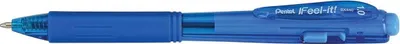 Image de Pentel BX440-SI Stylo à bille bleu Clip-on Stylo à bille rétractable