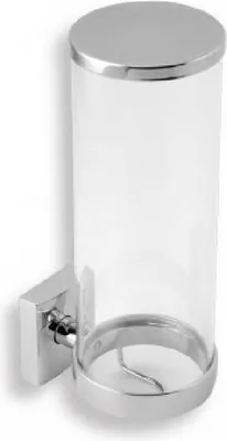 Produktbild von Novaservis Metalia 12 - Kosmetisch-Tamponspender, glas/chrom 0272,0