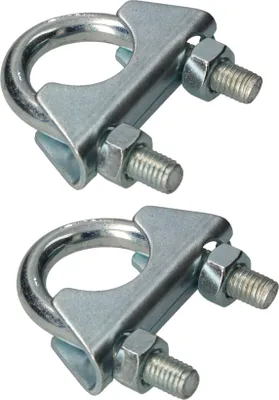 Immagine prodotto di KOTARBAU® Set di 2 morsetti 28 mm morsetto per scarico morsetto per tubo morsetto per tubo bullone a U per il montaggio di tubi per antenne morsetto universale per connessioni di tubi