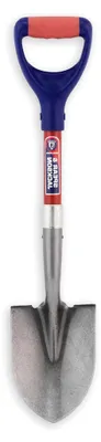 Produktbild von Micro-Rundspaten 695 mm (27 1/2"), Fiberglasstiel, Blatt aus Kohlenstoffstahl, kompakter Spaten für enge Arbeitsbereiche und Aushubarbeiten