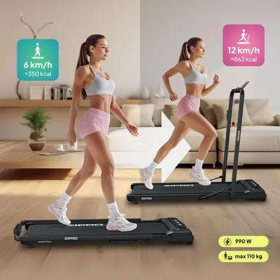 Produktbild von ZIPRO Newlite Laufband Klappbar - Walking Pad Untertisch Schreibtisch Laufband für Zuhause bis 10 km/h Fitnessgerät Bluetooth Fernbedienung
