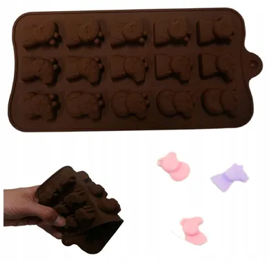 Produktbild von MTSidea Peppa Wutz Silikonform für Pralinen Gelee Schokolade