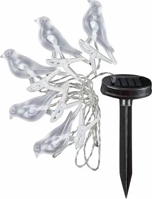 Obrázek produktu pro Solární zahradní girlanda lampa Party Light Birds 5led