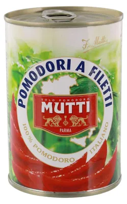 Zdjęcie produktu dla Mutti Parma Filetti di Pomodoro geschälte Tomatenviertel 400g