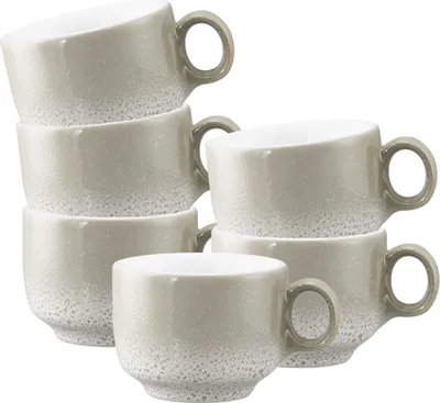 Produktbild von Seltmann Weiden Sento Home Aura cream Espressoobertasse 0,08 l mit Henkel 6er Set