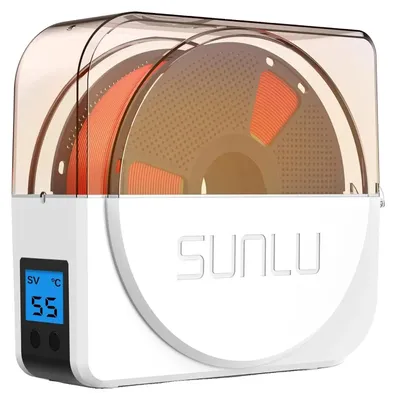 Obrázek produktu pro Sušič filamentu, LCD displej, nastavitelná teplota, bílá barva, bez filamentu, zástrčka EU (220V 50Hz)