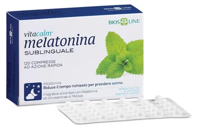 Immagine prodotto di Vitacalm Melatonina 120 Compresse Sublinguali