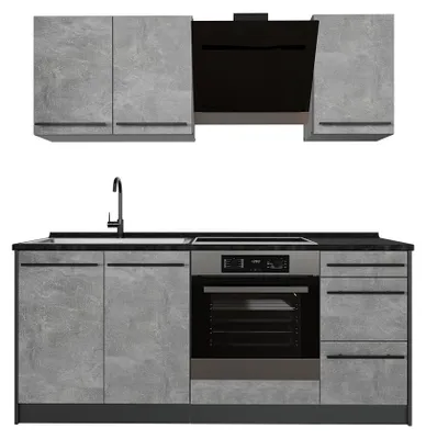 Imagen del producto de Cocina para solteros Vicco R-Line Hormigón/Antracita 180 cm encimera Antracita, Model 66977