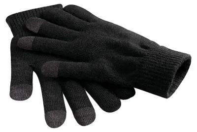 Produktbild von Beechfield - Herren/Damen Uni Touchscreen-Handschuhe FK1461 (S-M) (Schwarz)