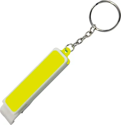 Produktbild von Schlüsselanhänger / mit Flaschenöffner und Smartphonehalter / Farbe: gelb
