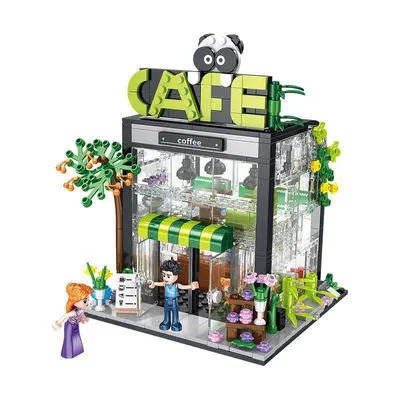 Produktbild von Forange FC8502 Kaffeehaus LED Klemmbausteine 589pcs Spielzeug Bausatz-NEU