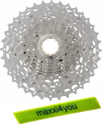 Produktbild von Shimano Kassetten Deore CS-M4100 10-fach 11-46 Zähne inkl. maxxi4you Reflexband