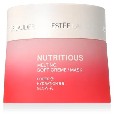 Productafbeelding van Estée Lauder Nutritious Melting Soft Crème / Masker, Dag- en nachtcrème, Voor vrouwen, Geschikt voor gemengde huid, normale huid, vette huid, en gevoelige huid, Voor het gezicht, Tegen roodheid, Tegen glans, Hydraterend, Voedend, Verkleint poriën, Verzachtend, ..., 50 ml