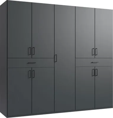Image de Armoire Tibet à portes battantes, finition au choix : graphite