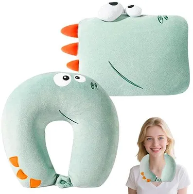 Zdjęcie produktu dla Uniqoos® – regulowane poduszki podróżne dla dzieci, młodzieży i dorosłych – wszechstronne poduszki do podparcia szyi i do spania