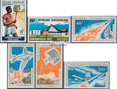 Produktbild von Briefmarken Zentralafrikanische Republik 1972 Mi 278-283 (kompl.Ausg.) postfrisch Briefmarkenausstellung