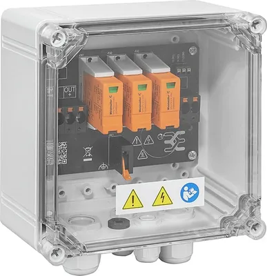 Produktbild von Weidmüller PV-Anschlussbox 1 MPPT, 2IN/1OUT pro MPPT, ÜSS Typ I/II, Verschraubung, 1 Stk.