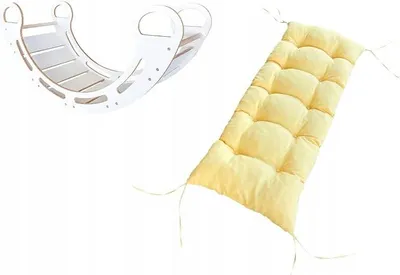 Imagen del producto de Arco de escalada Montessori con cojín (amarillo)