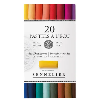 Produktbild von Kartonschachtel mit 20 x 1/2 Softpastellen À l'écu N132231