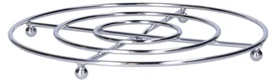 Produktbild von Secret de Gourmet runder Pfannenuntersetzer - silber - D20 cm