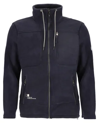 Produktbild von Coastguard Herren Fleecejacke mit Stehkragen - Weiche Jacke Fleece unifarben in Dunkelblau Größe 3XL