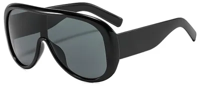 Obrázek produktu pro Techsuit - Sunglasses 89337 dámské oversized pilotní sluneční brýle s ochranou proti oslnění a výrazným rámem - černé