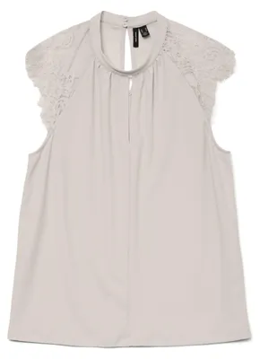 Zdjęcie produktu dla Vero Moda 5715732687089, Top (odzież), Dorosły, Damski, Szary, S, Bez rękawów